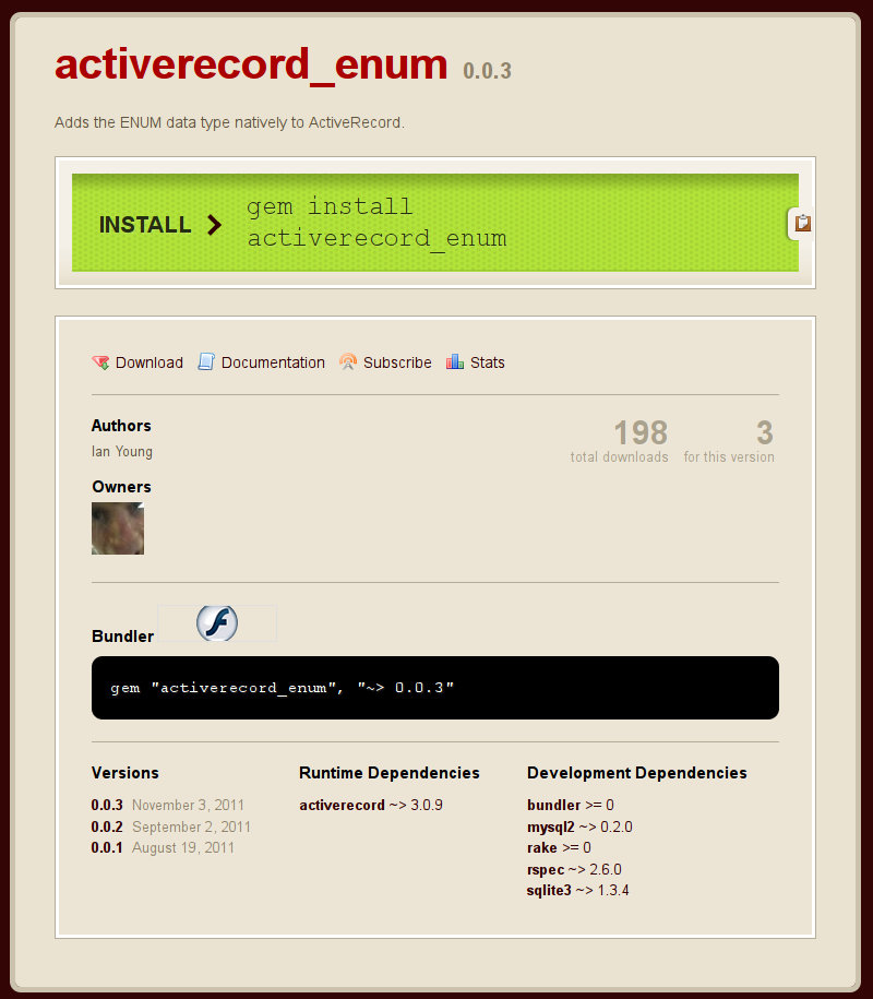 View your gem on Rubygems.org